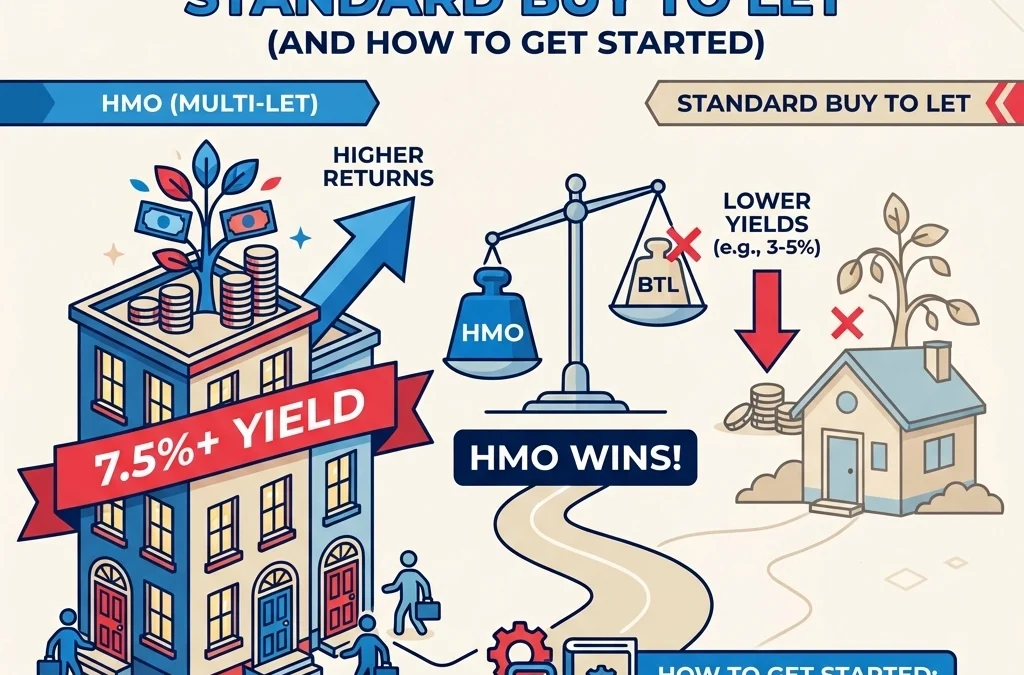 HMO Mortgages: Why 7.5% Yields Beat Standard Buy to Let (And How to Get Started)